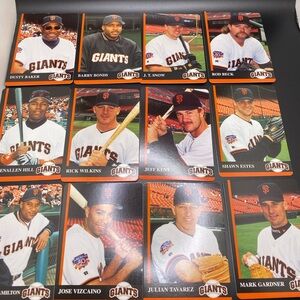 1997 San Francisco Giants Mother’s Cookies Trading Cards